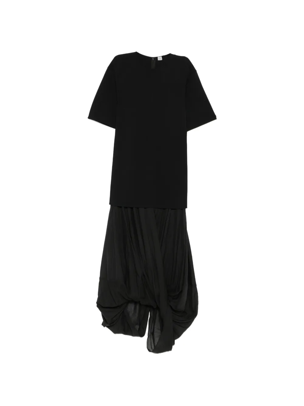 TOTEME Cocoon drop-waist maxi dress - Black