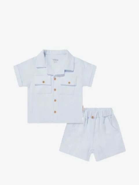 TIFFANY KIDS button-up shirt and shorts set