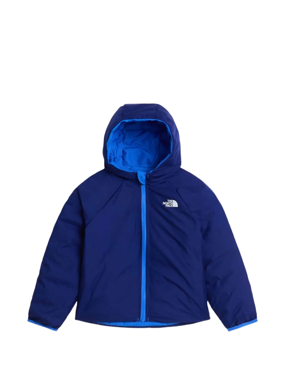 The North Face Kids Perrito reversible hooded jacket Blauw