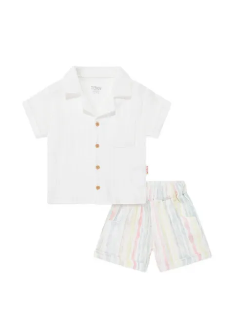 TIFFANY KIDS ensemble haut-short en mousseline de coton à rayures