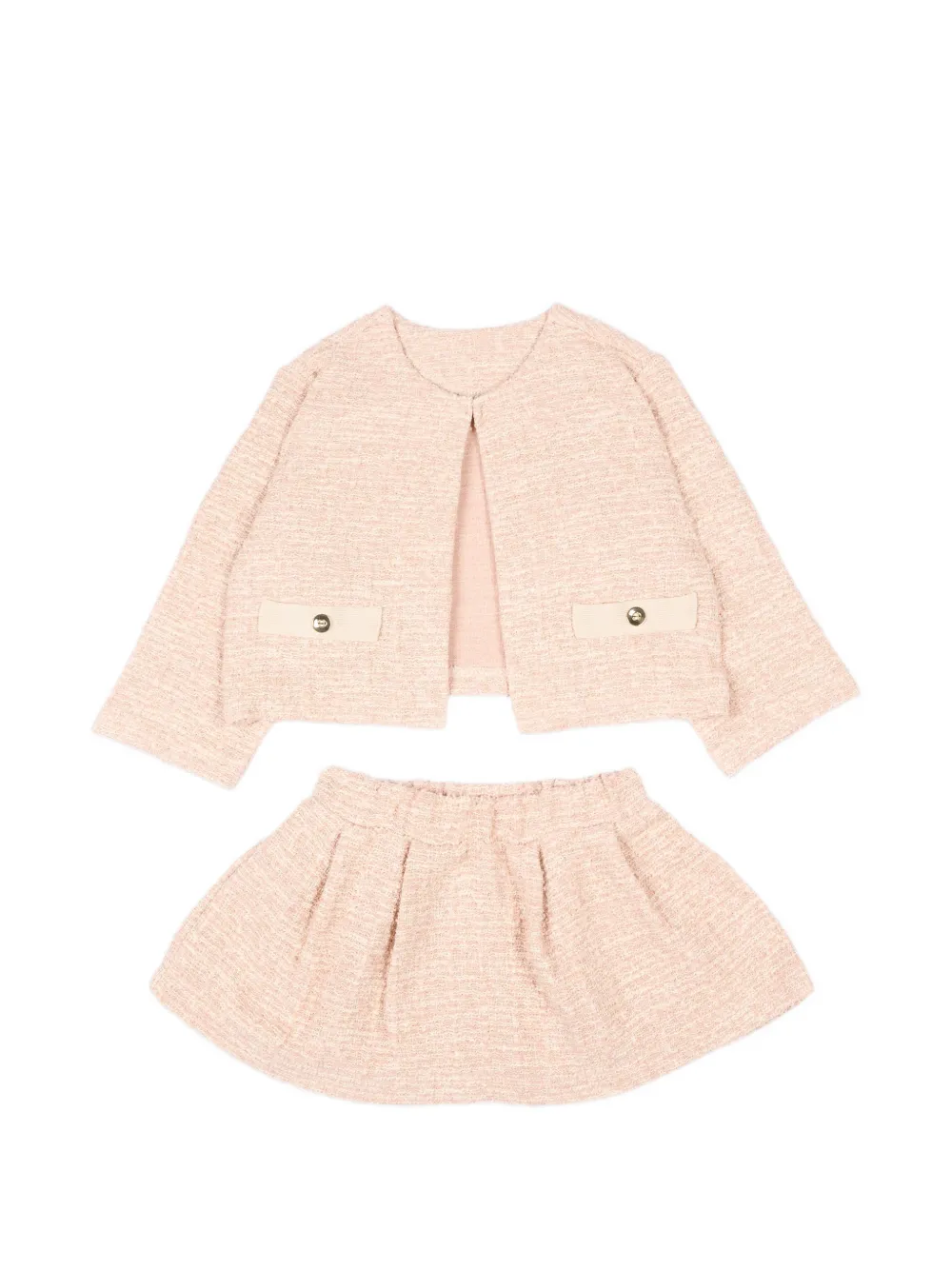 Mayoral Driedelig set met strik-detail Roze