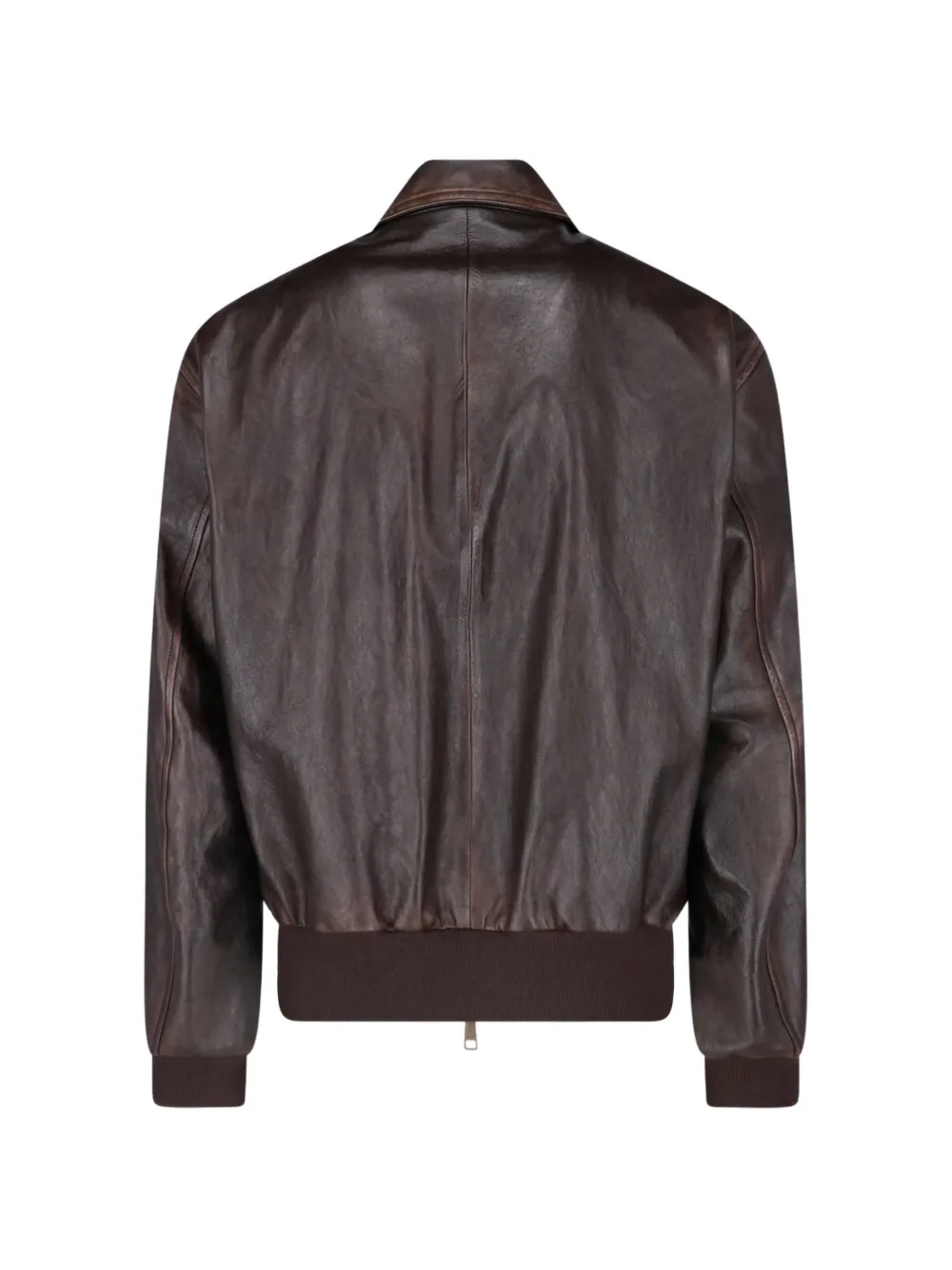 Prada Bomberjack van nappa leer Bruin