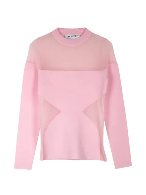 PH5 sheer-panel long-sleeve sweater