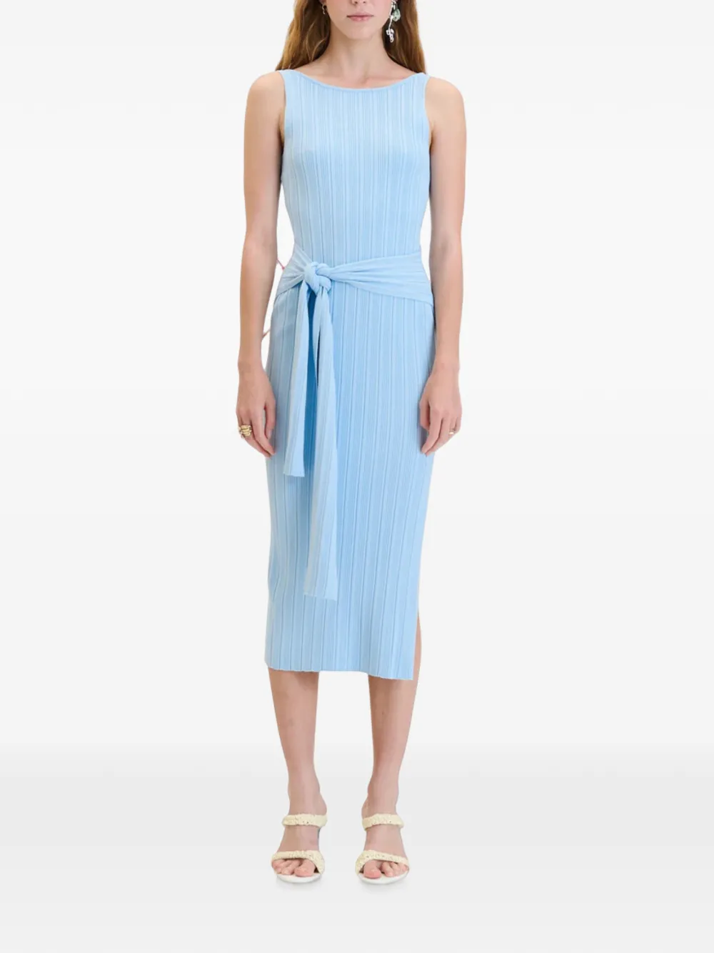 PH5 Ayla omkeerbare ribgebreide midi-jurk Blauw