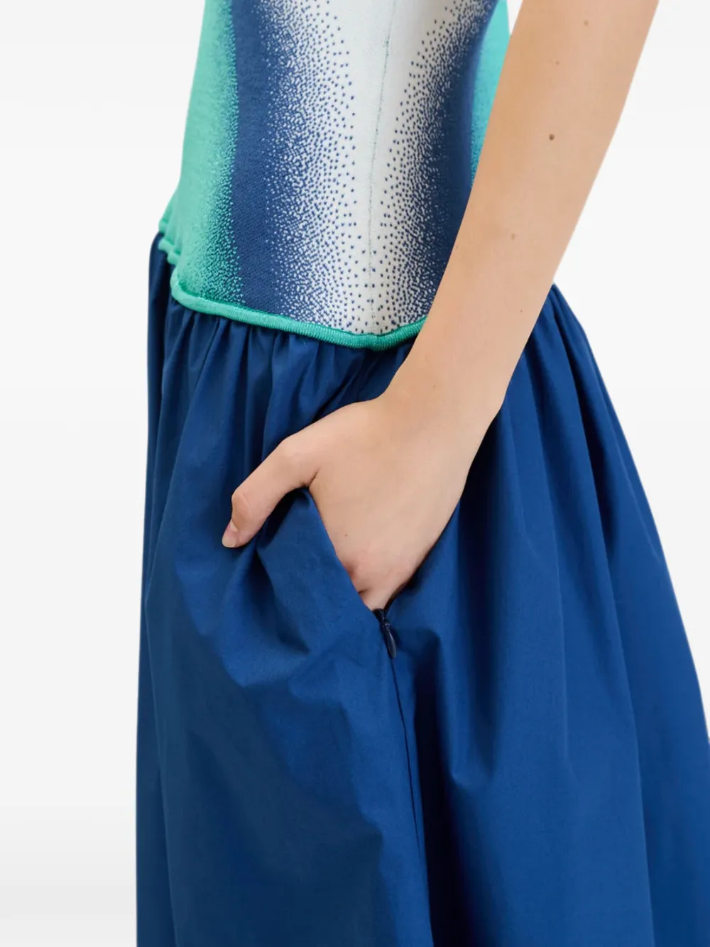 PH5 Amandelvormige strapless maxi-dress Blauw