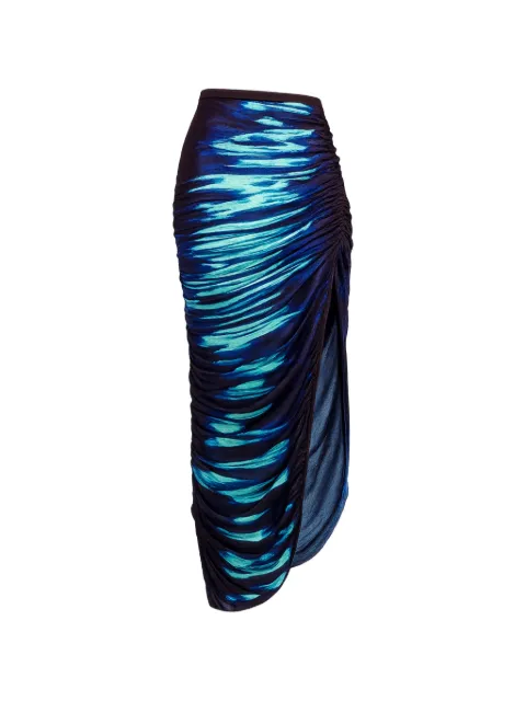 PH5 Nile Lake-print long skirt