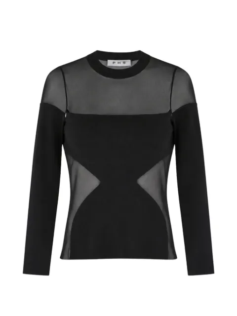 PH5 sheer-panel long-sleeve top