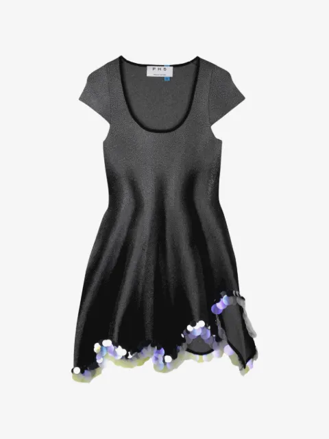 PH5 Zingel Flaslight sequin-embellished wavy-hem mini dress