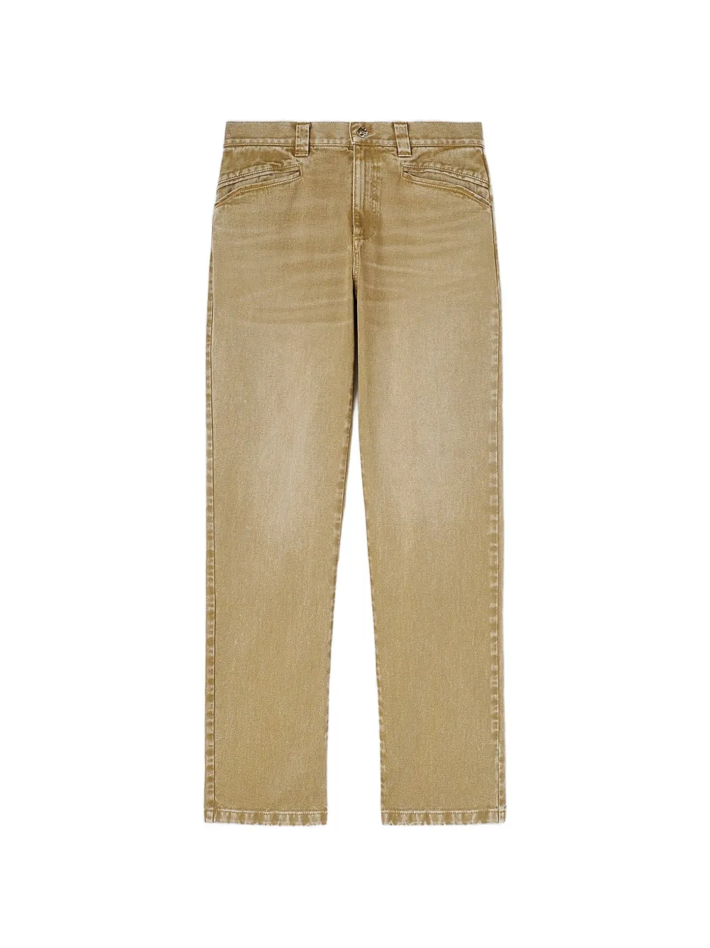 RETORI embroidered-waistband jeans - Nude