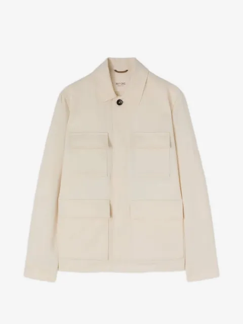 RETORI pocket-detail linen jacket