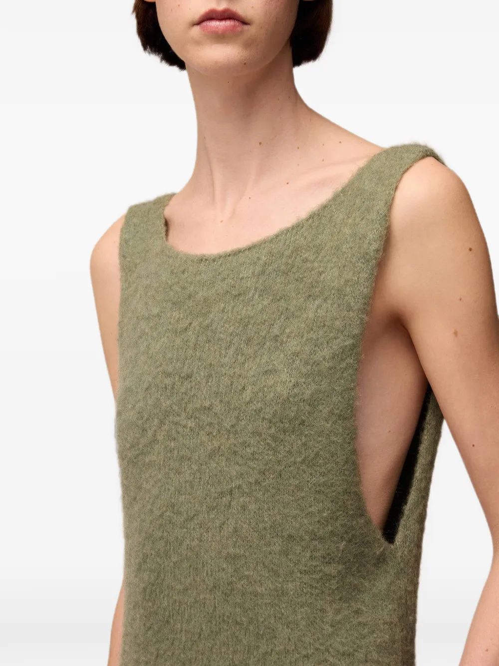 RETORI Kasjmier maxi-jurk Groen