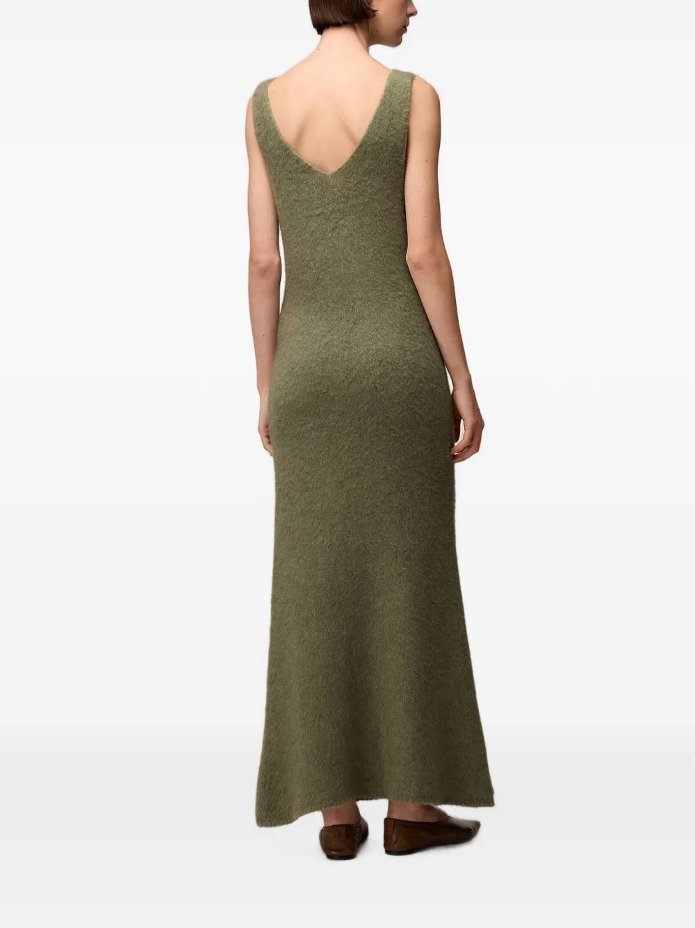 RETORI Kasjmier maxi-jurk Groen