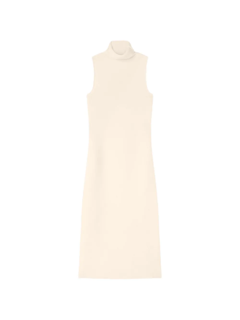 RETORI Kasjmier maxi-jurk met stiksels Wit