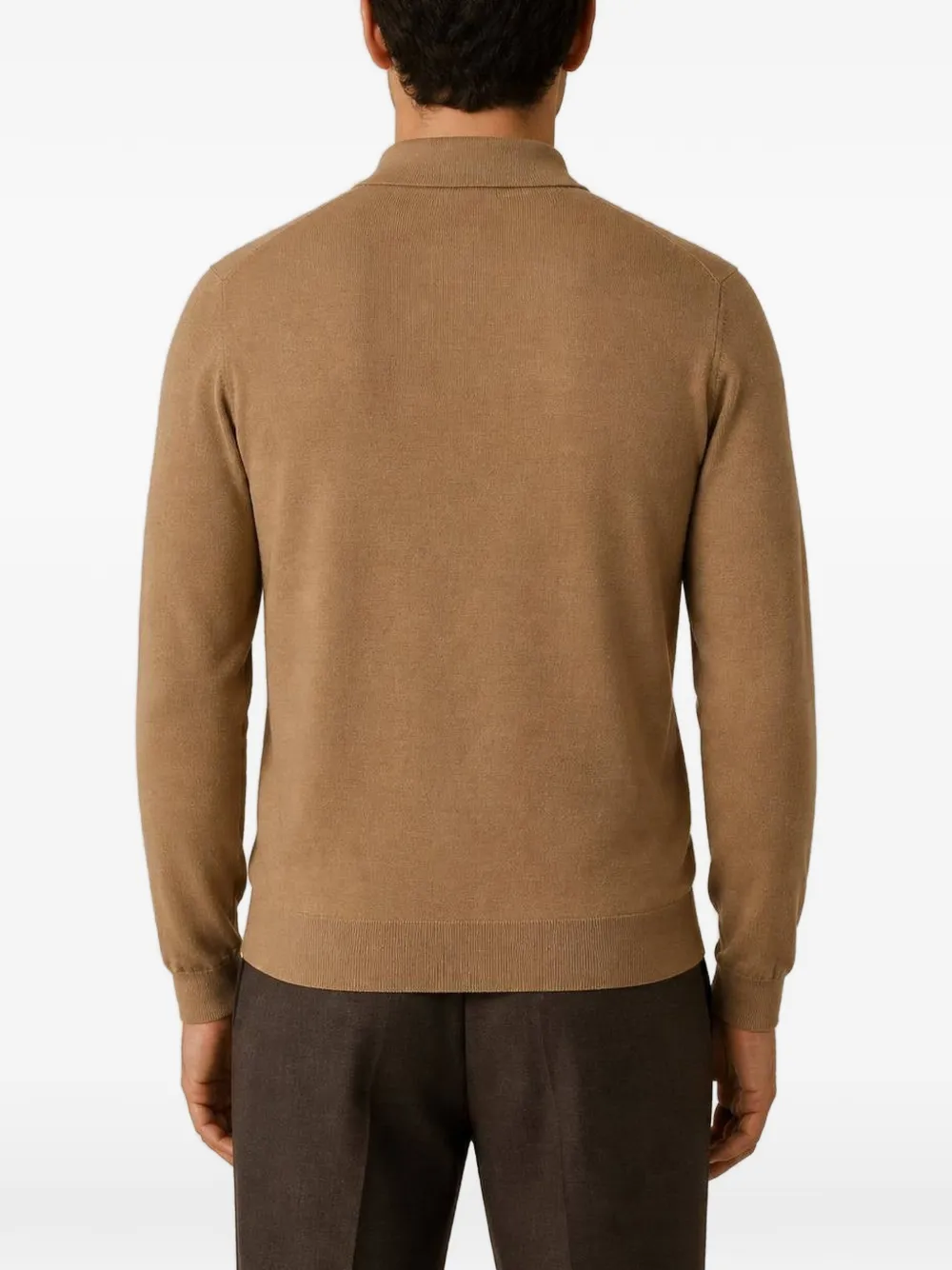 RETORI Poloshirt met lange mouwen Beige