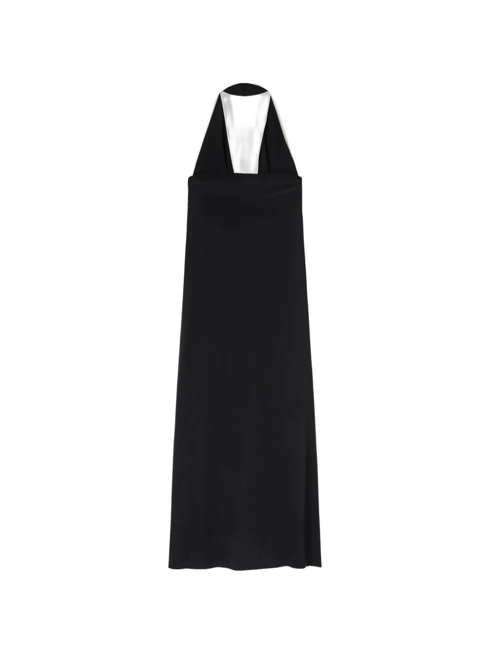 RETORI draped bicolor maxi dress