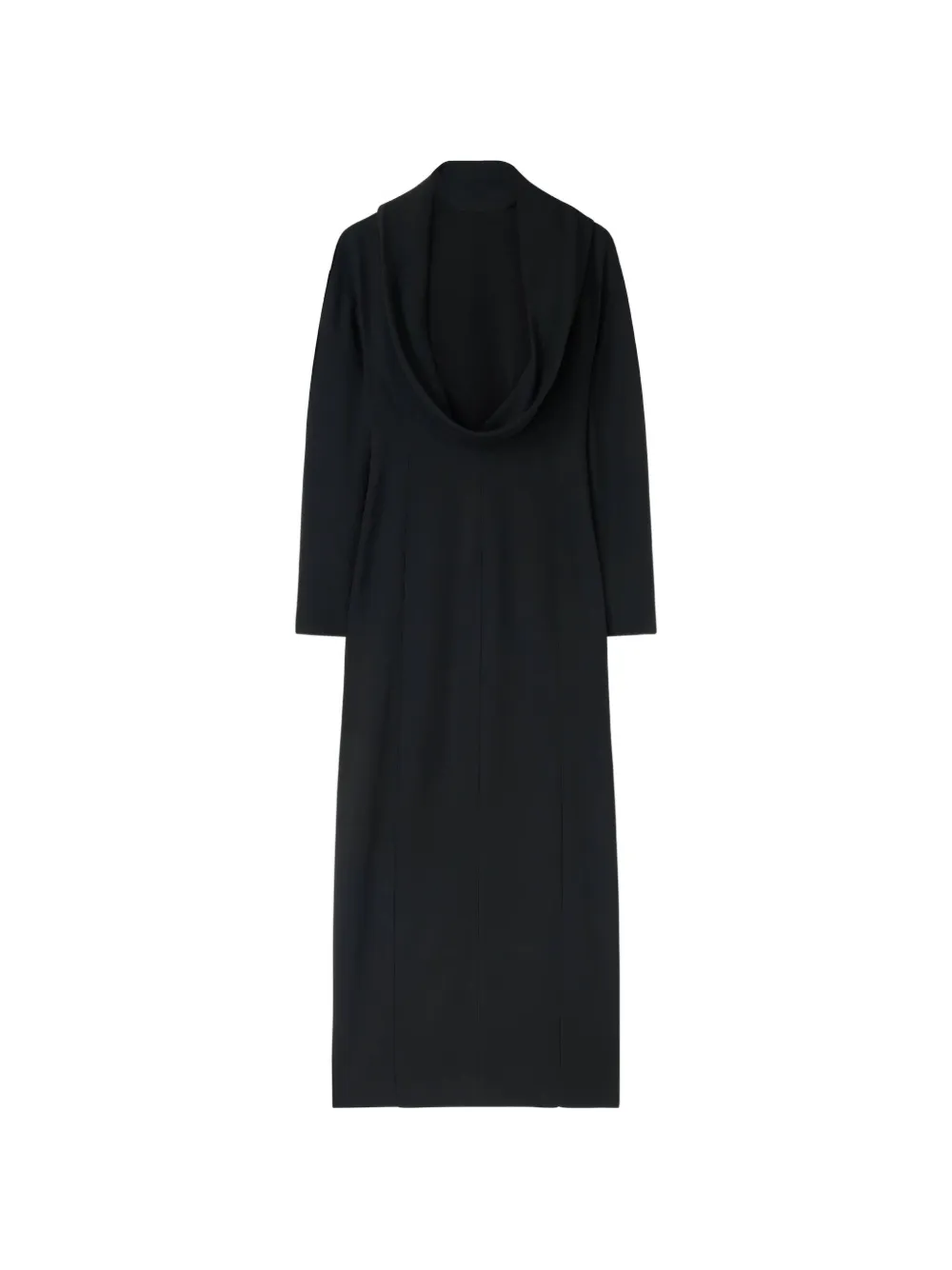 RETORI open-back front-slit maxi dress