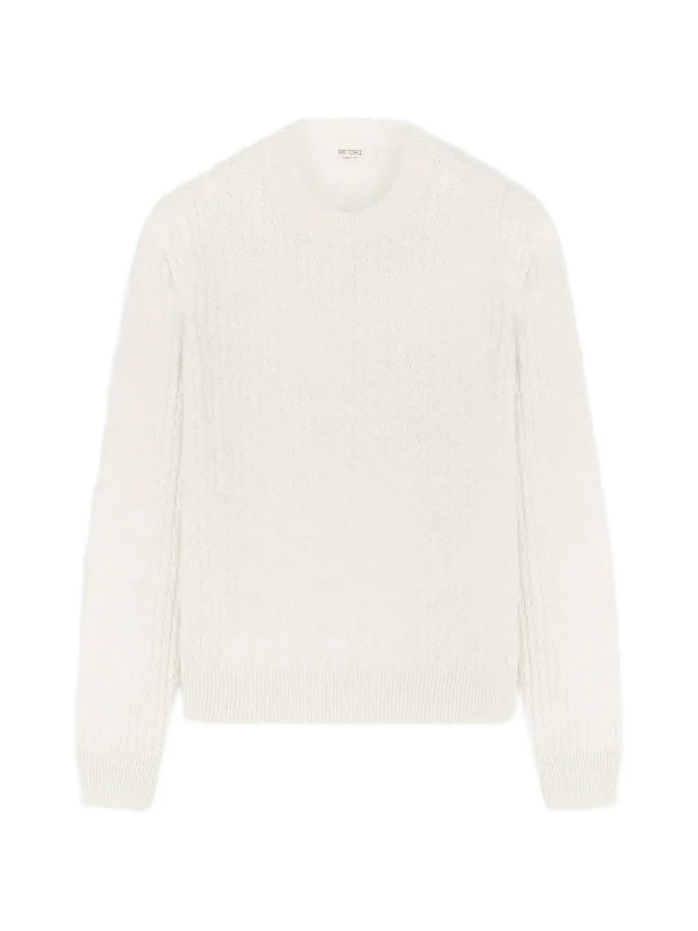 RETORI jacquard damier sweater - Neutrals