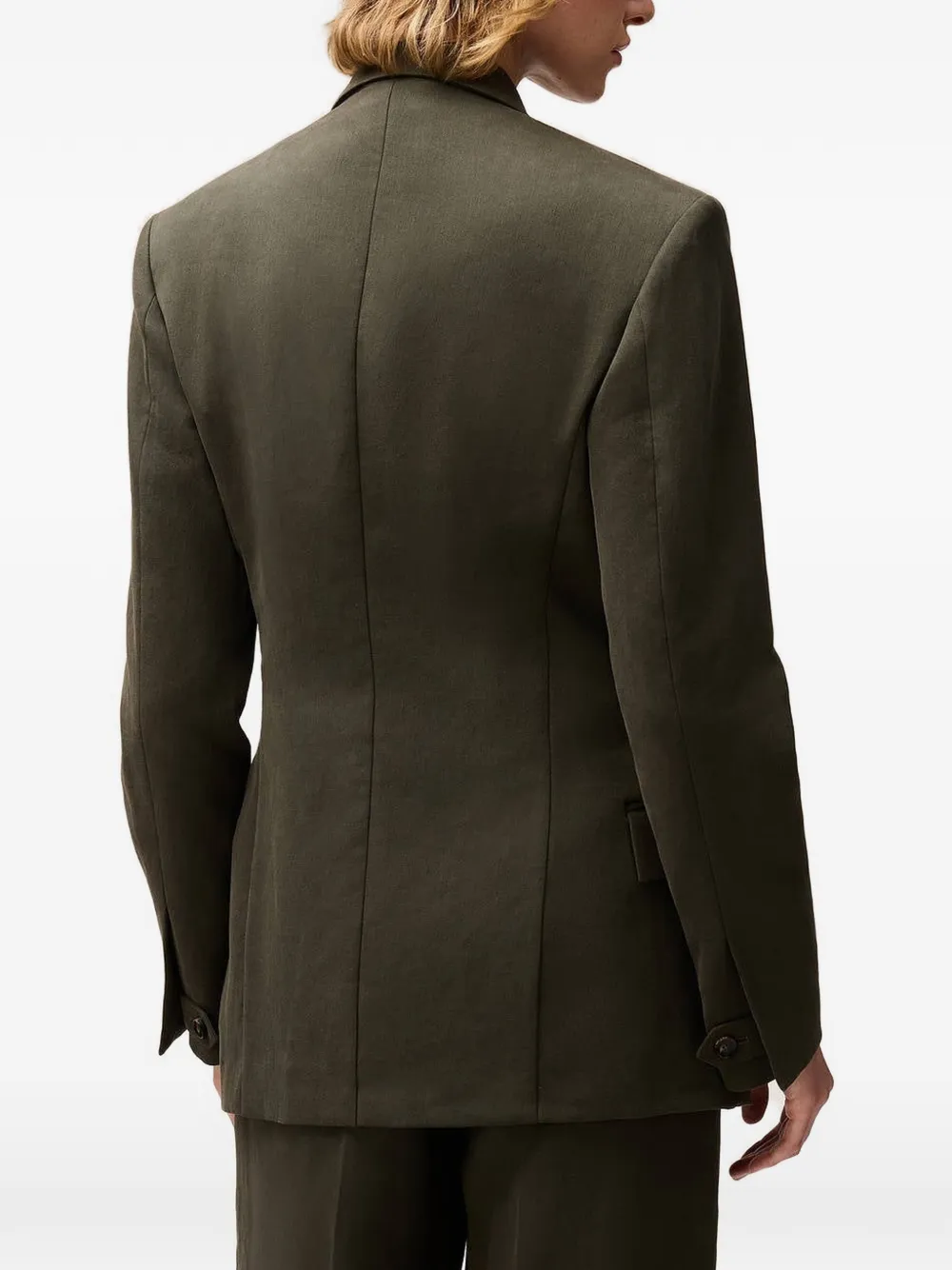 RETORI Blazer met dubbele rij knopen Groen