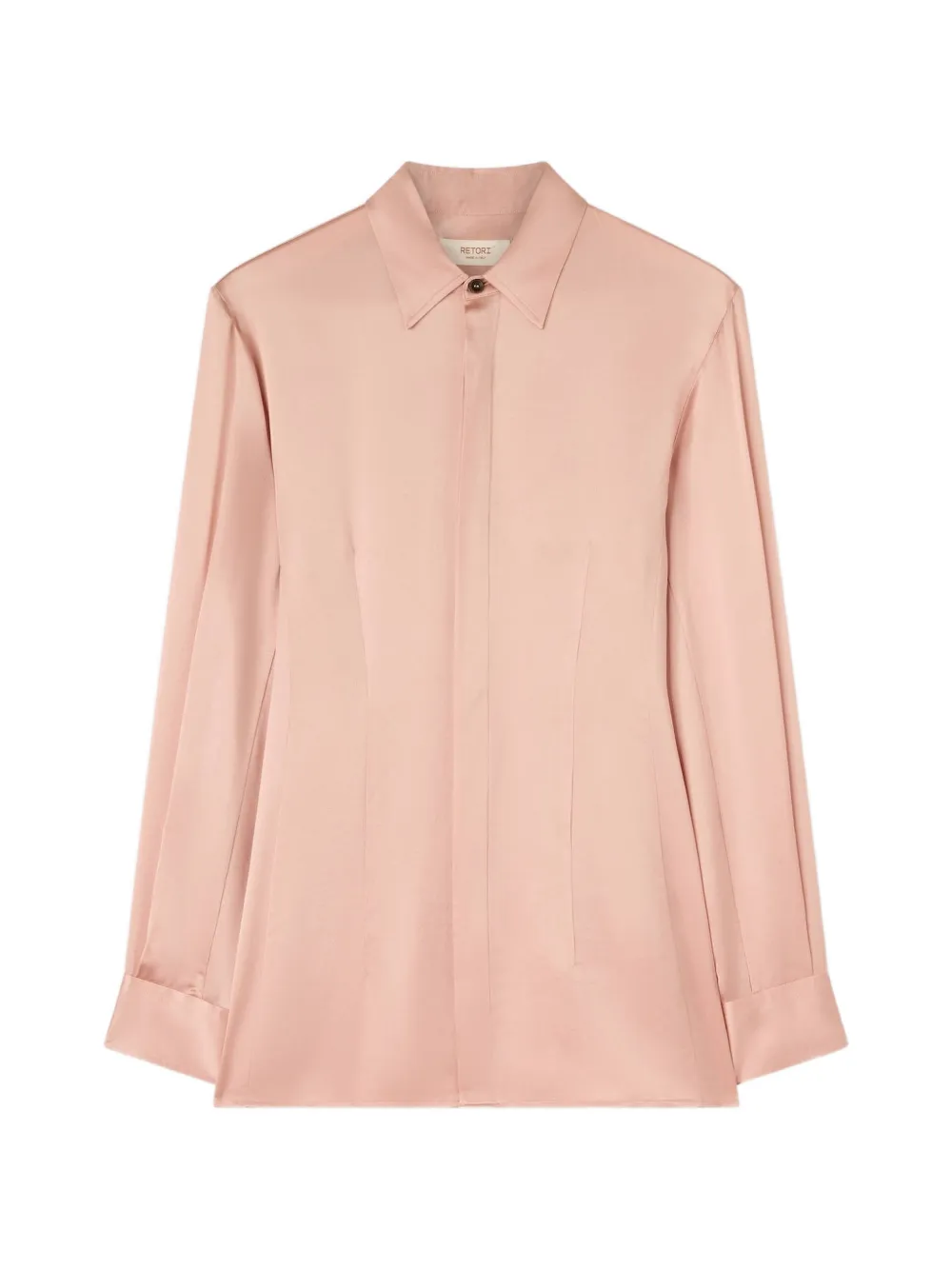 RETORI silk long-sleeve shirt - Rosa