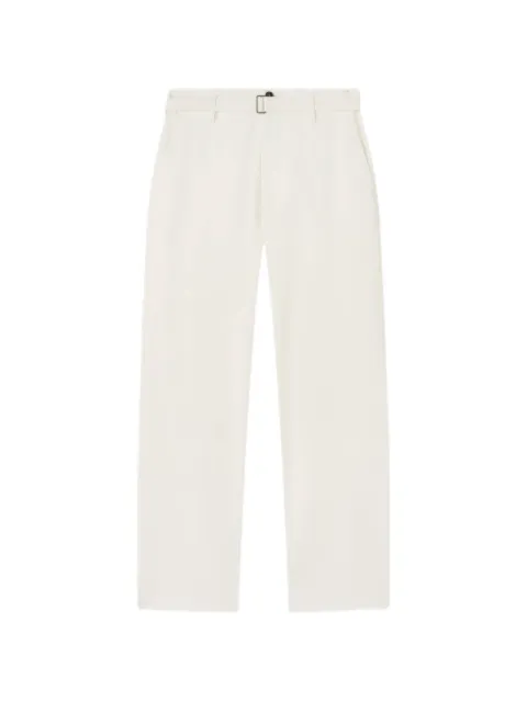 RETORI belted cotton-gabardine trousers