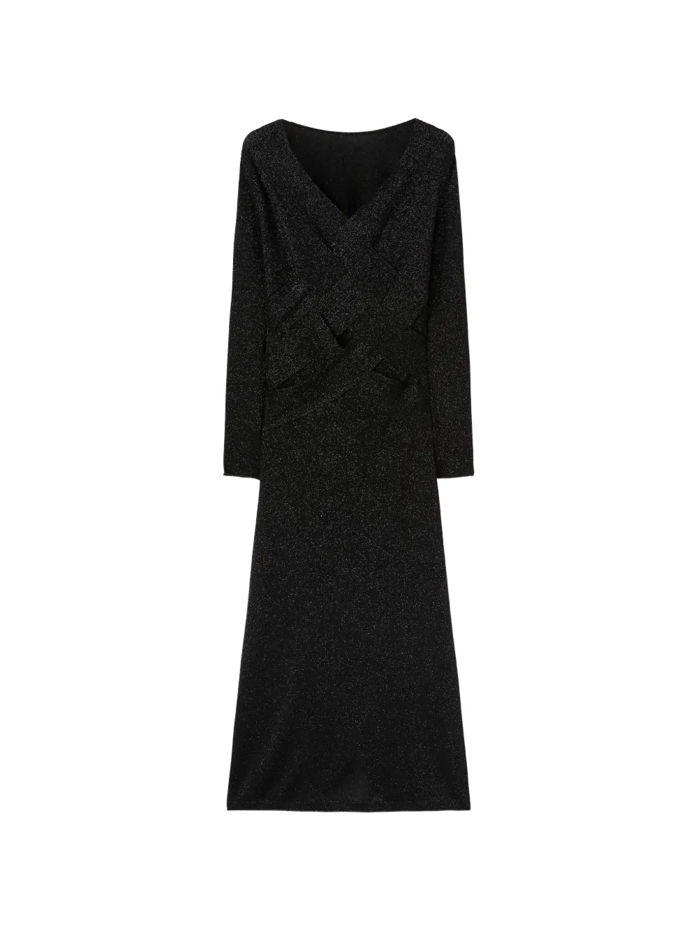 RETORI intertwined-pattern V-neck maxi dress
