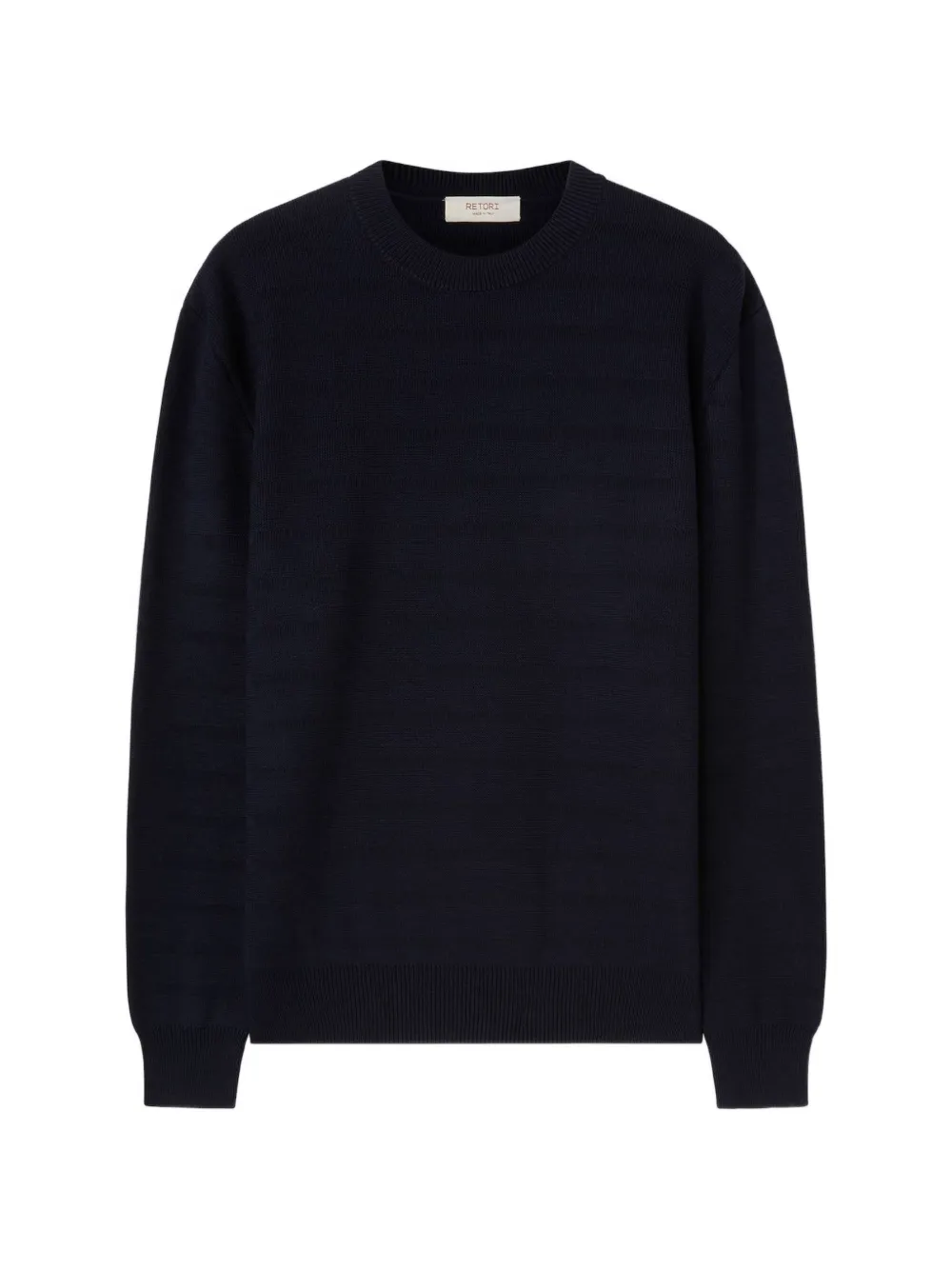 RETORI interlock-knit crew-neck sweater - Blu