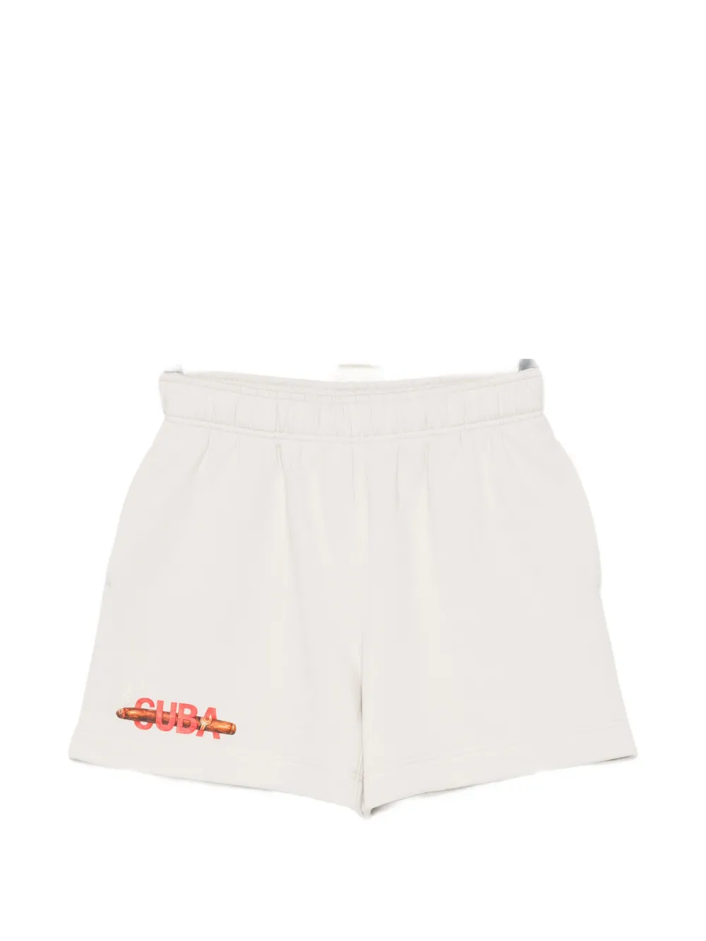 Melt graphic-print shorts - Nude