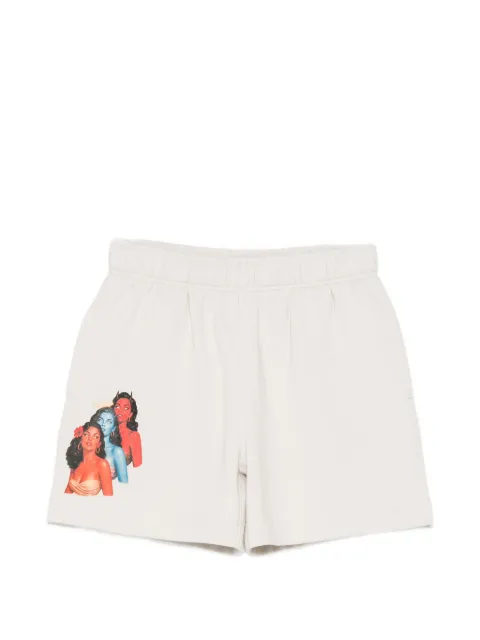 Melt graphic-print shorts