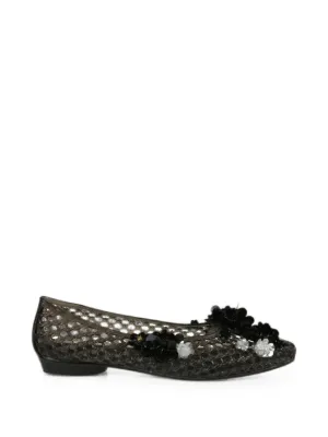 HEAVENLY JELLY ビーズ フラットシューズ | ブラック | FARFETCH JP