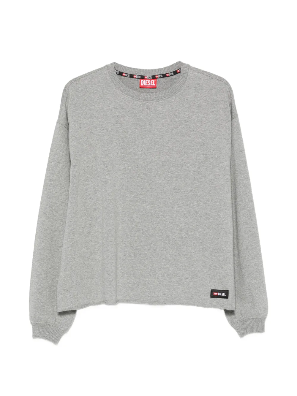 Diesel Patricia logo-patch crew-neck sweatshirt - Grau