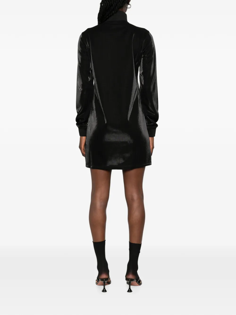 Diesel D-Rosy mini-jurk met rits Zwart
