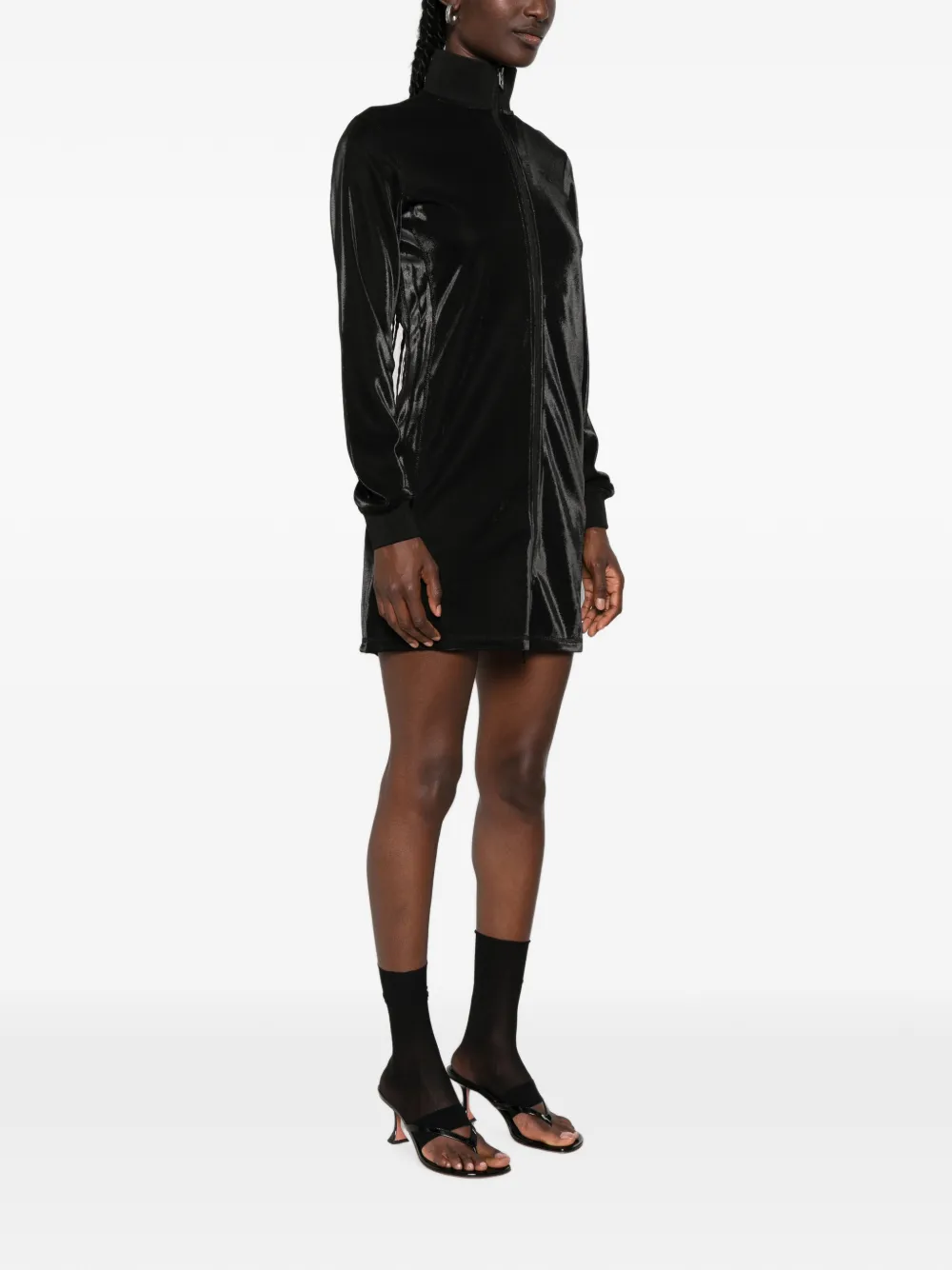 Diesel D-Rosy mini-jurk met rits Zwart