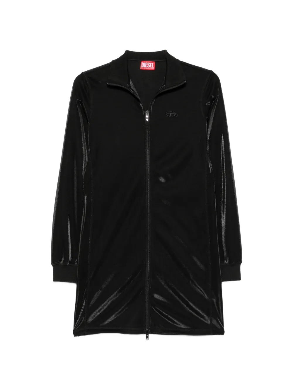 Diesel D-Rosy zip-up mini dress - Nero