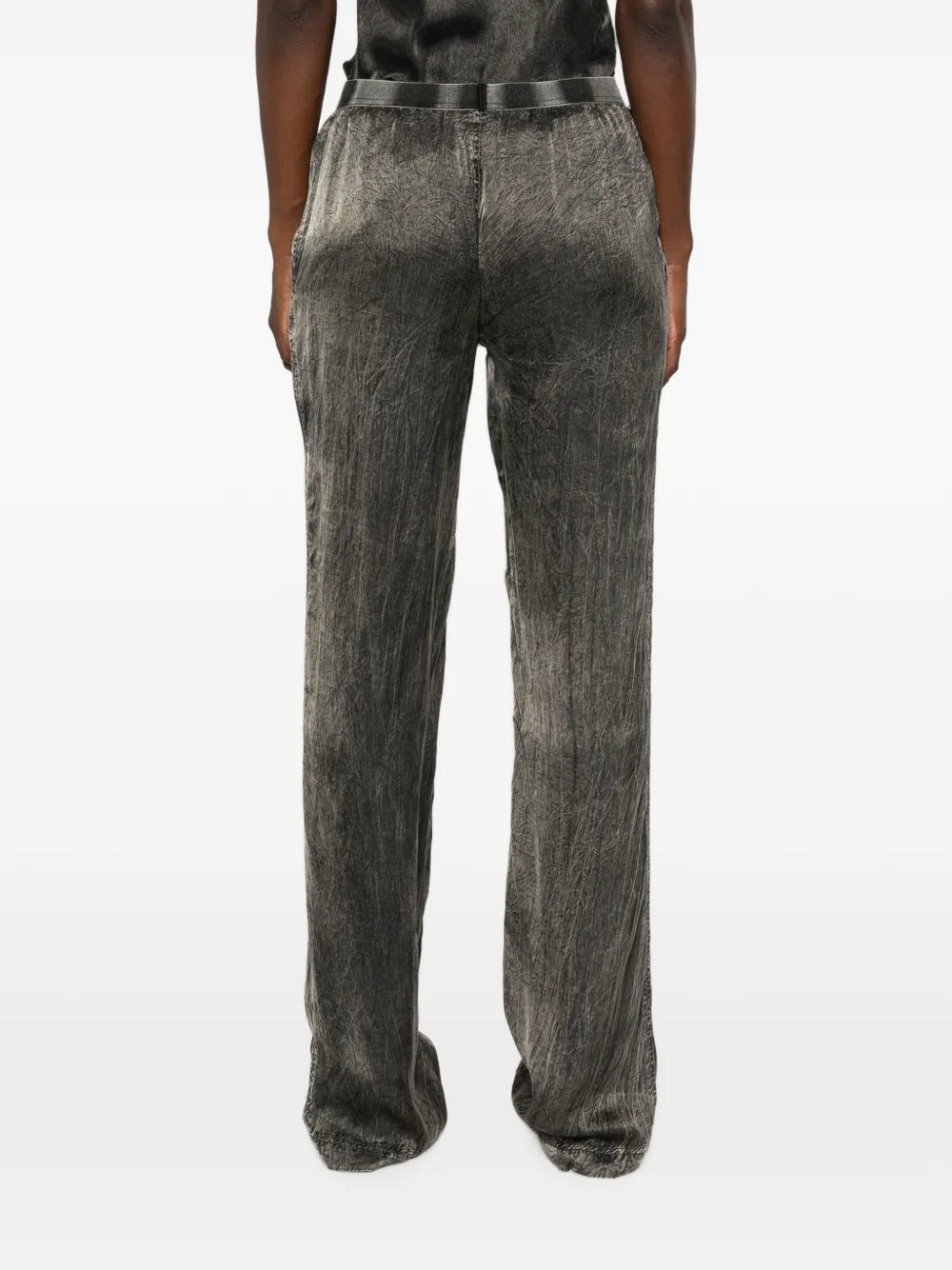 Diesel Yuna broek met elastische tailleband Grijs
