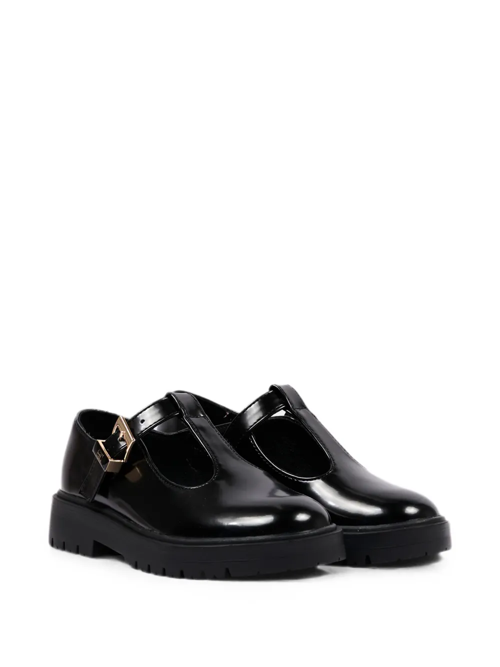 Tommy Hilfiger Junior T-bar leather ballet flats Zwart