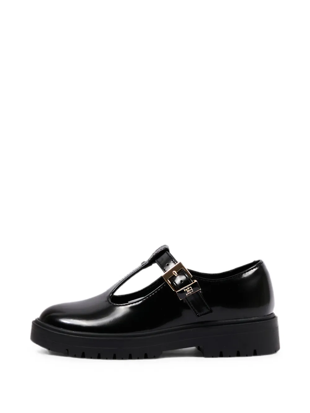 Tommy Hilfiger Junior T-bar leather ballet flats Zwart