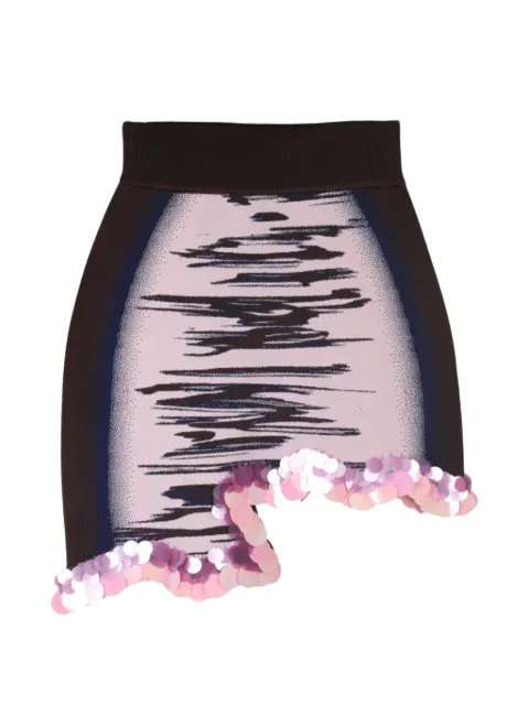 PH5 Casey sequin-embellished wavy mini skirt