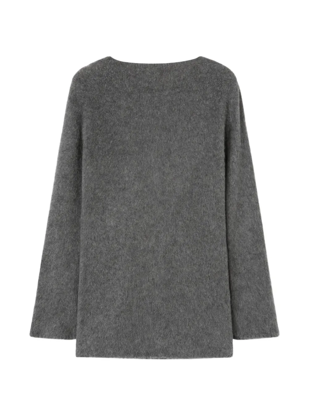 RETORI brushed-knit backless mini dress - Grigio