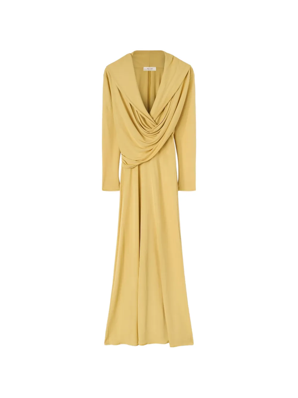 RETORI draped hooded maxi dress · 42