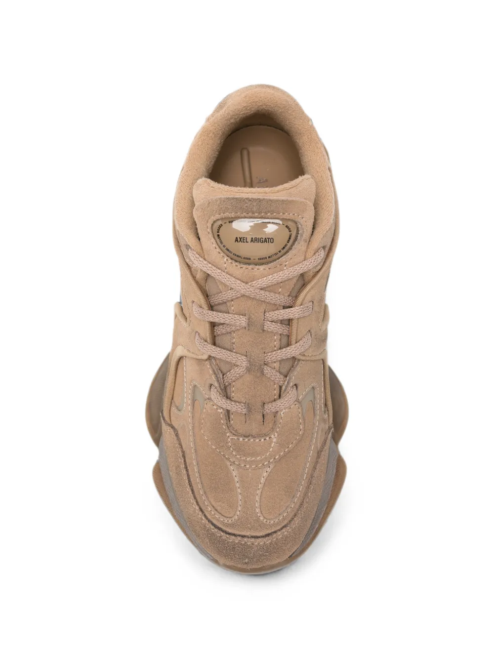Axel Arigato panelled suede sneakers Beige