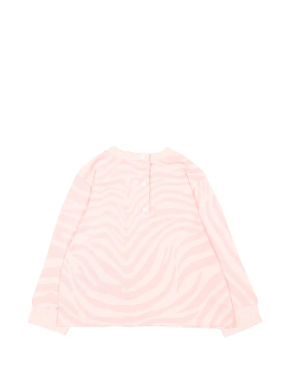 Balmain Kids Sweater met zebra-print en logo-detail Roze