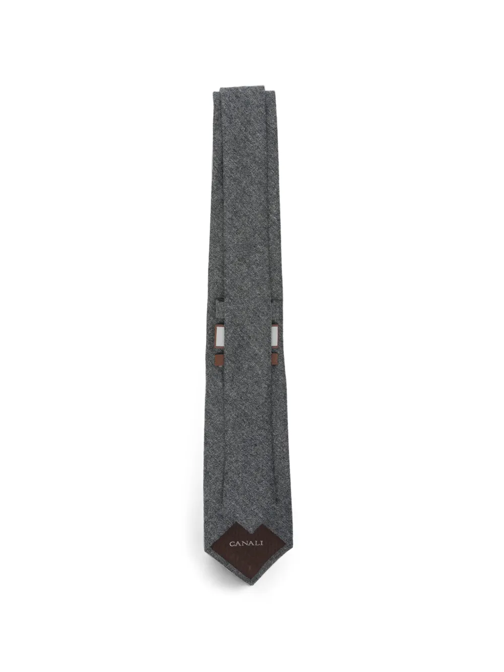 Canali Wollen stropdas Grijs