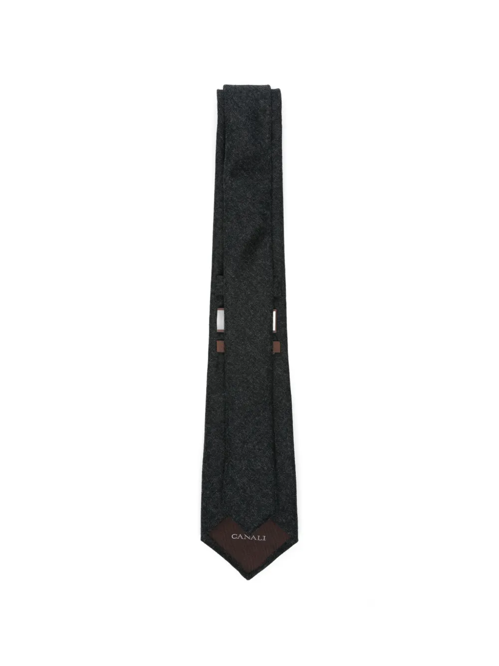 Canali Wollen stropdas Grijs