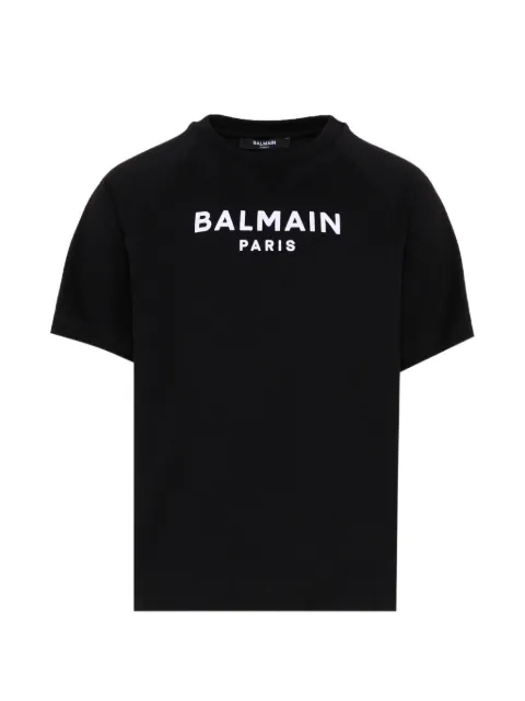 Balmain Kids T-shirt with flocked logo