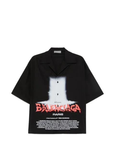 Balenciaga logo-print short-sleeve shirt