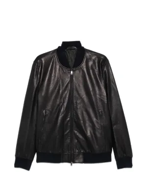 Giorgio Armani レザージャケット | ブラック | FARFETCH JP