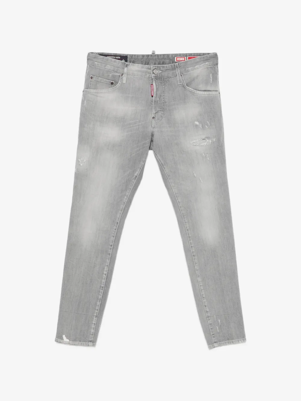 DSQUARED2 Skater distressed logo-tag denim jeans | Grey | Image 1