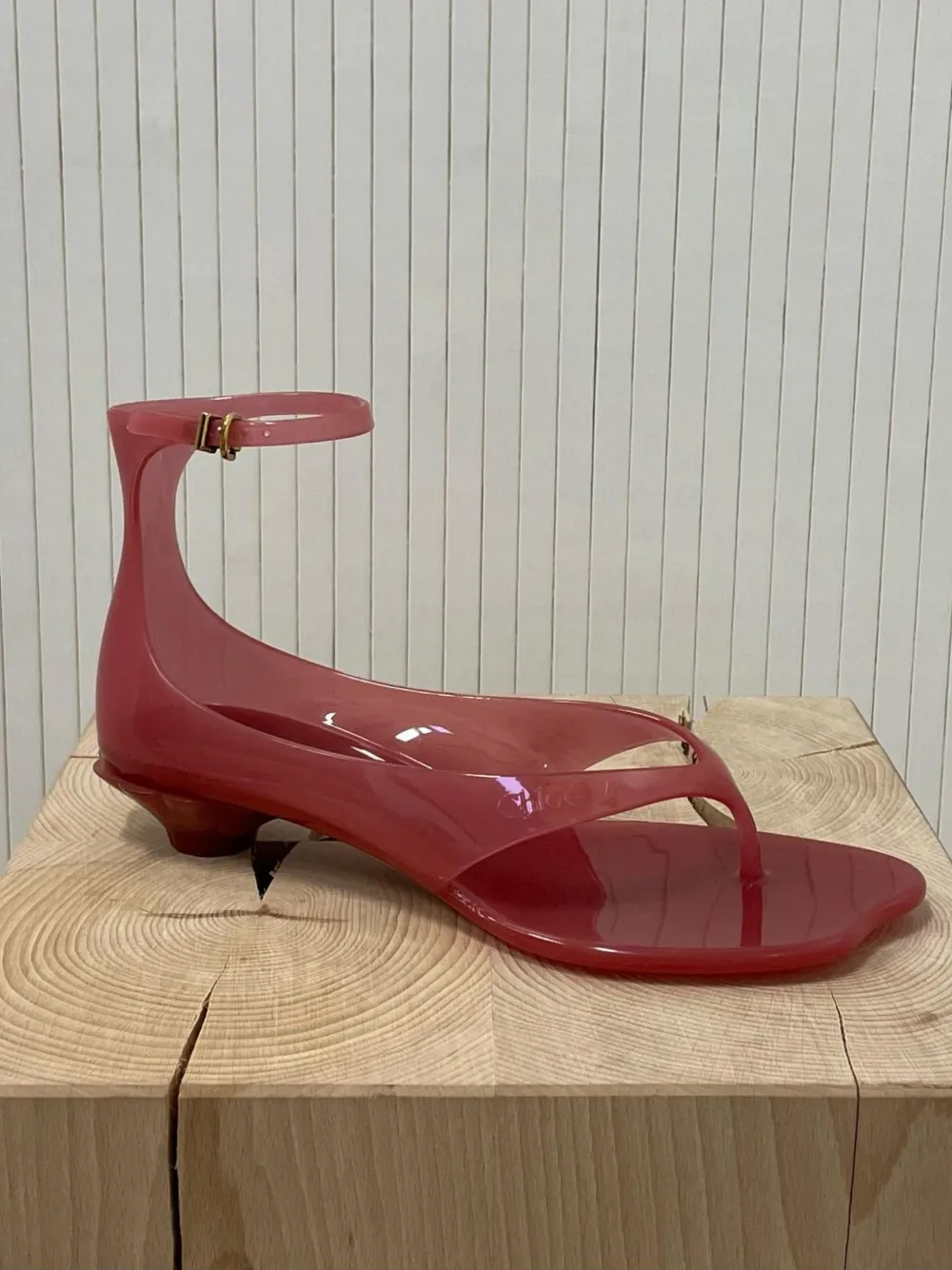 Chloé Jelly ankle-strap thong sandals - Weiß