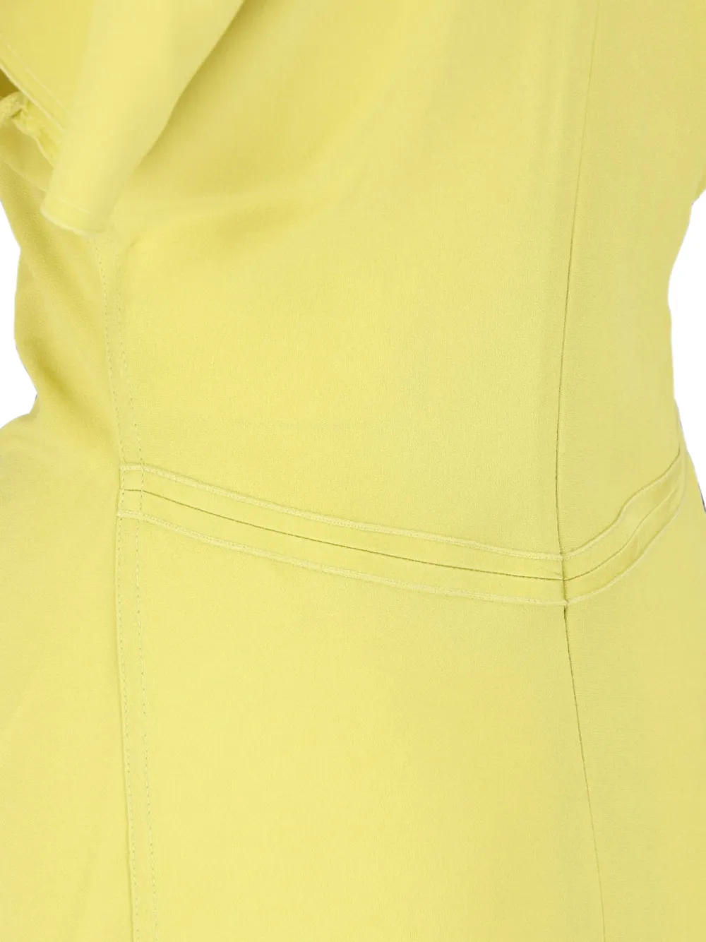 Victoria Beckham Bela midi-jurk met ruches Geel