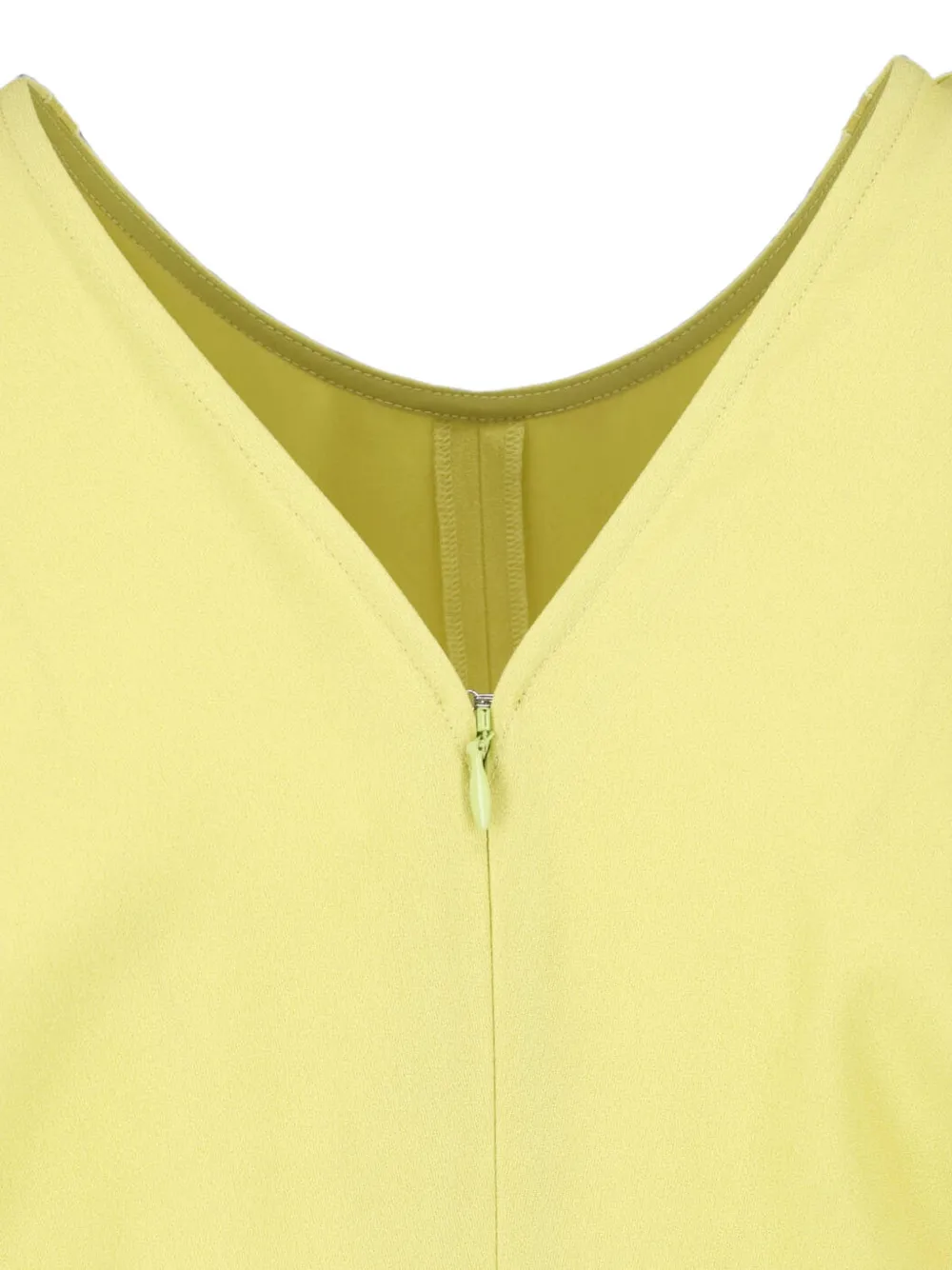 Victoria Beckham Bela midi-jurk met ruches Geel